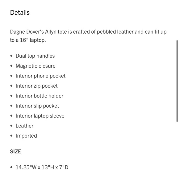 L - Dagne Dover Allen Tote in Pollen - NWOT - Picture 7 of 10